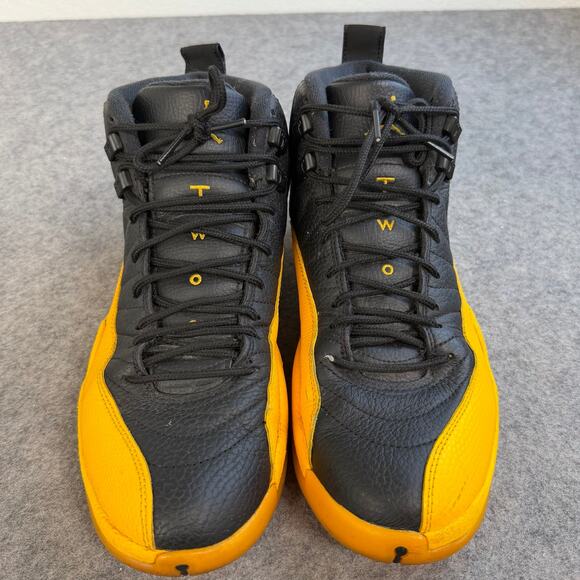 Jordan 12 Retro Black University Gold Custom Sneakers 130690-070 Nike Mens 8.5 main image 8